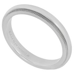 Tiffany & Co. Platinum Tiffany Together 3mm Milgrain Ring