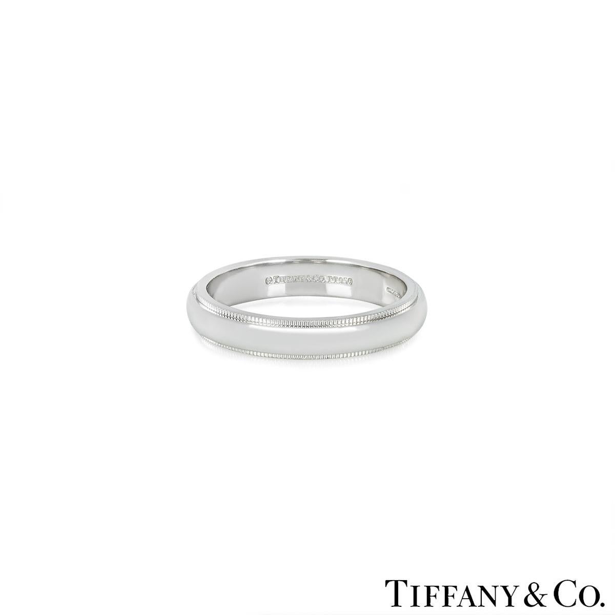 Tiffany & Co. Tiffany Together 4mm Milgrain Ring Excellent état - En vente à London, GB