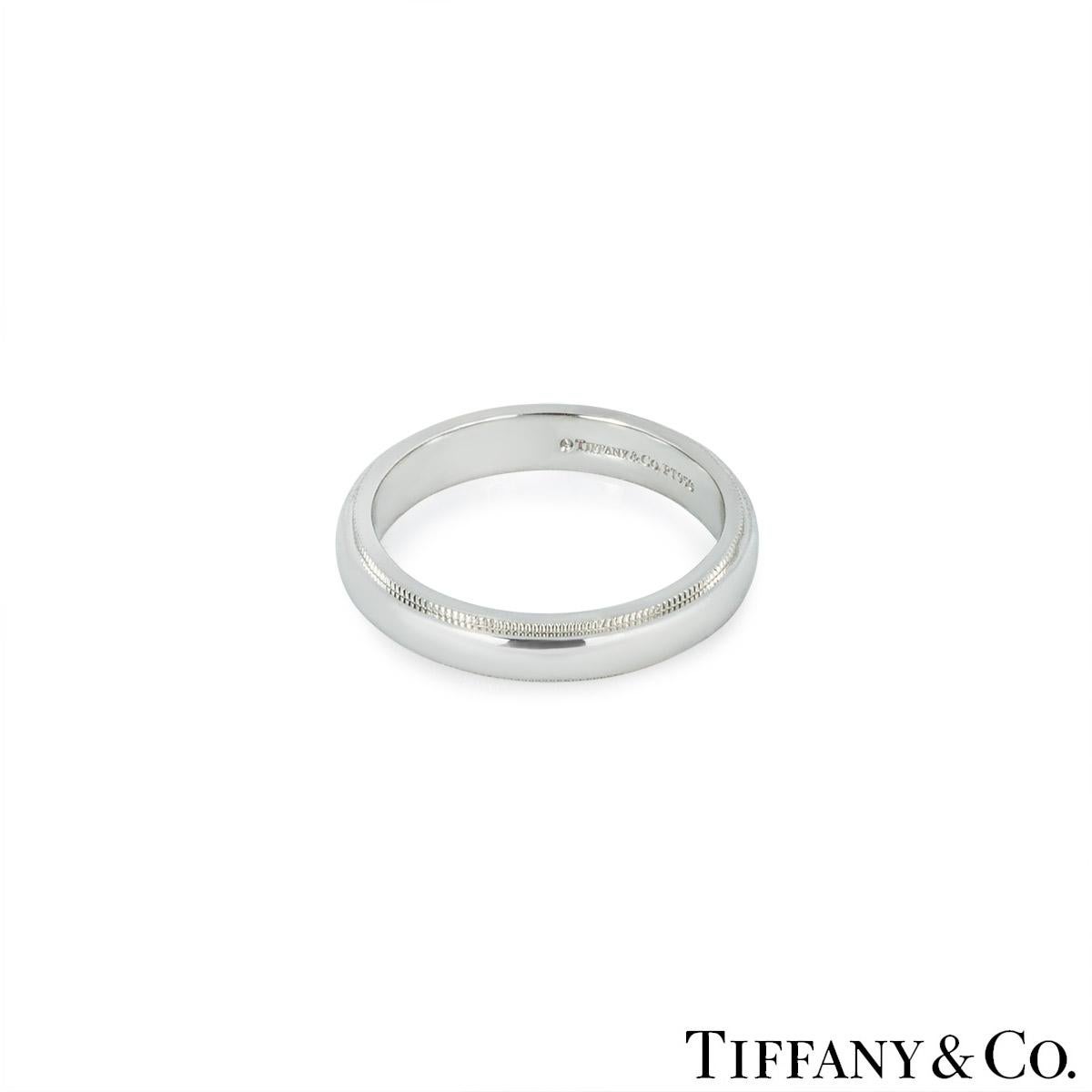 Tiffany & Co. Tiffany Together 4mm Milgrain Ring Pour hommes en vente