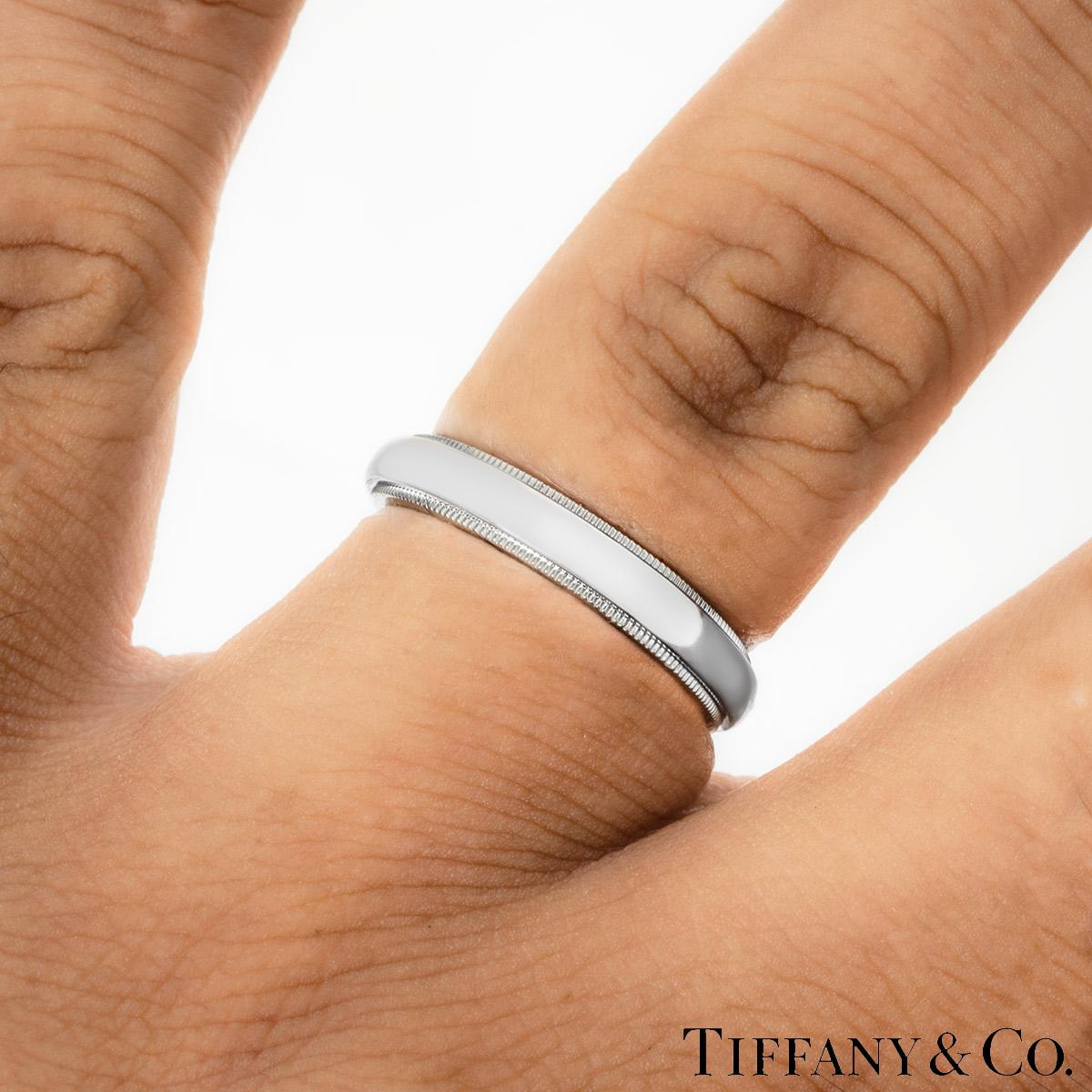 Tiffany & Co. Tiffany Together 4mm Milgrain Ring en vente 1