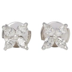 Tiffany Diamond Stud Earrings - 76 For Sale on 1stDibs