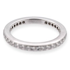 Tiffany & Co. Platinum Together Full Circle Diamond Band Ring .36 Size 4.5