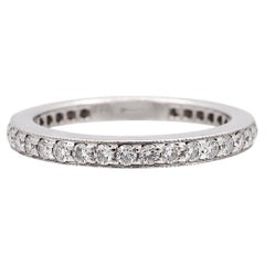 Tiffany & Co. Platinum Together Full Circle Diamond Band Ring .36 Size 4.5