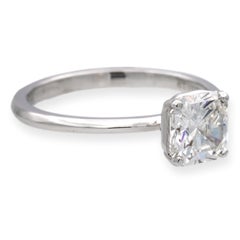 Tiffany & Co. Platinum True Cut Diamond Engagement Ring 1.04ct E VVS1