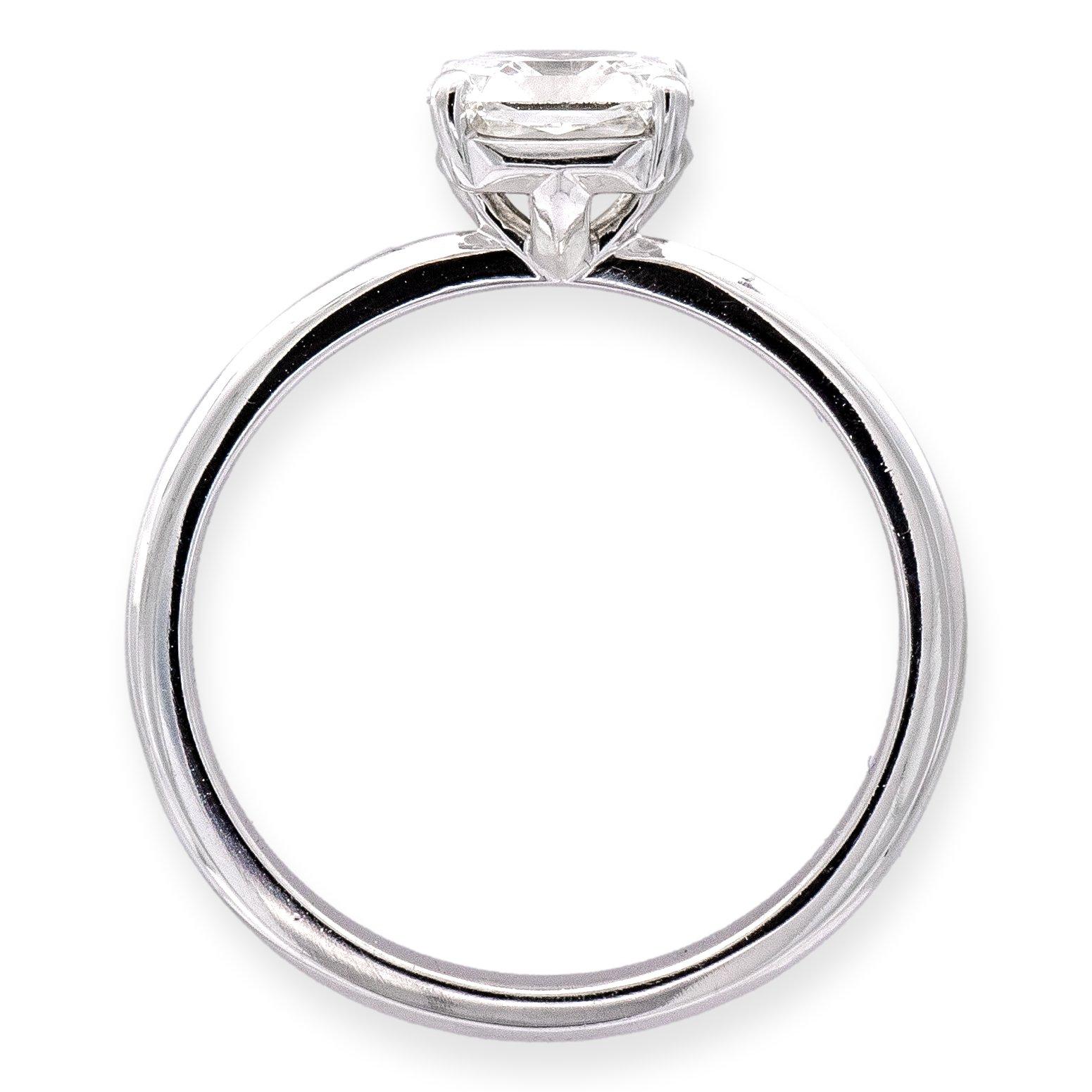 Women's Tiffany & Co. Platinum True Cut Diamond Engagement Ring 1.04ct E VVS1