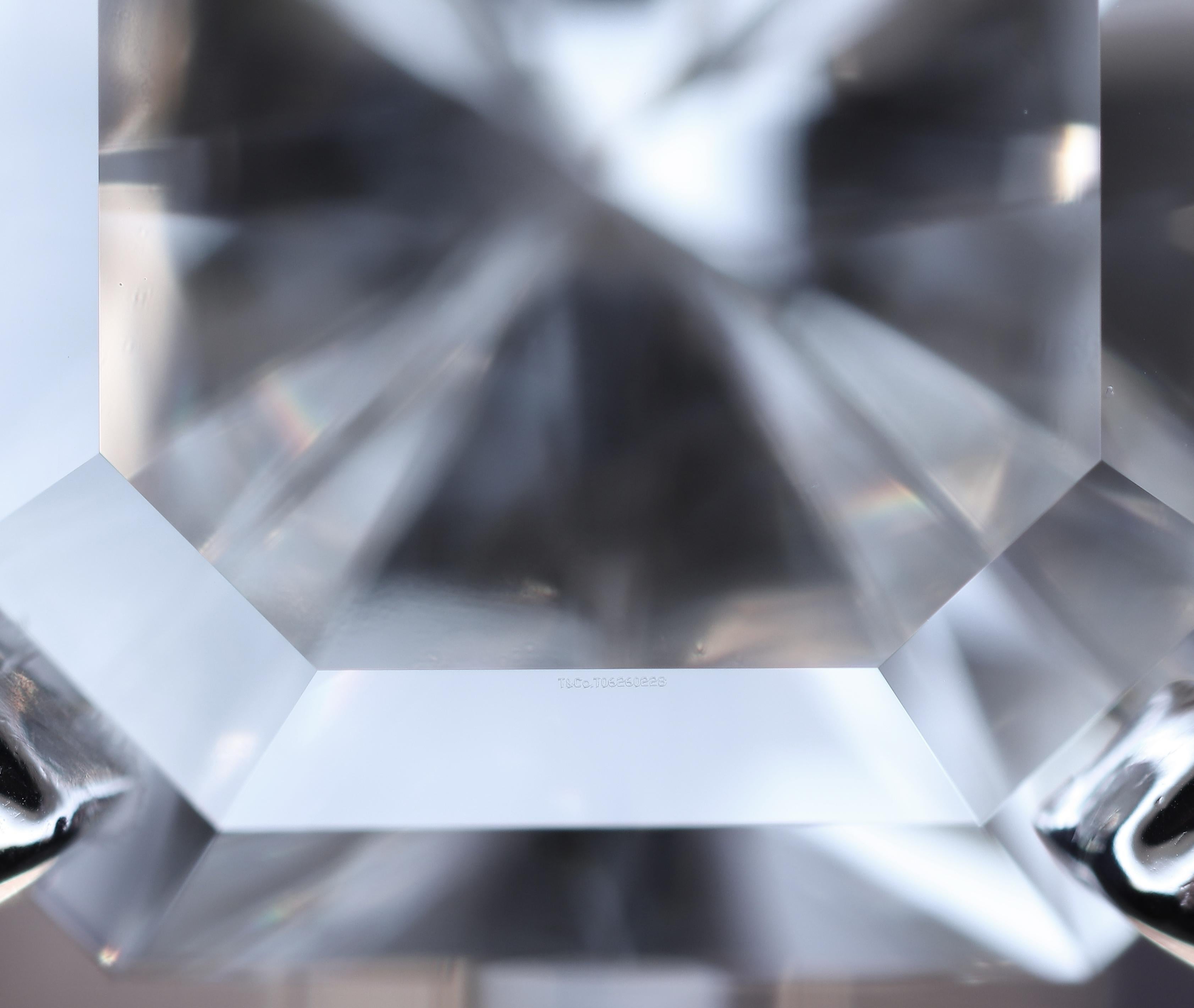 Tiffany & Co. Verlobungsring aus Platin mit True Cut-Diamant 1,04 Karat I VVS1 6