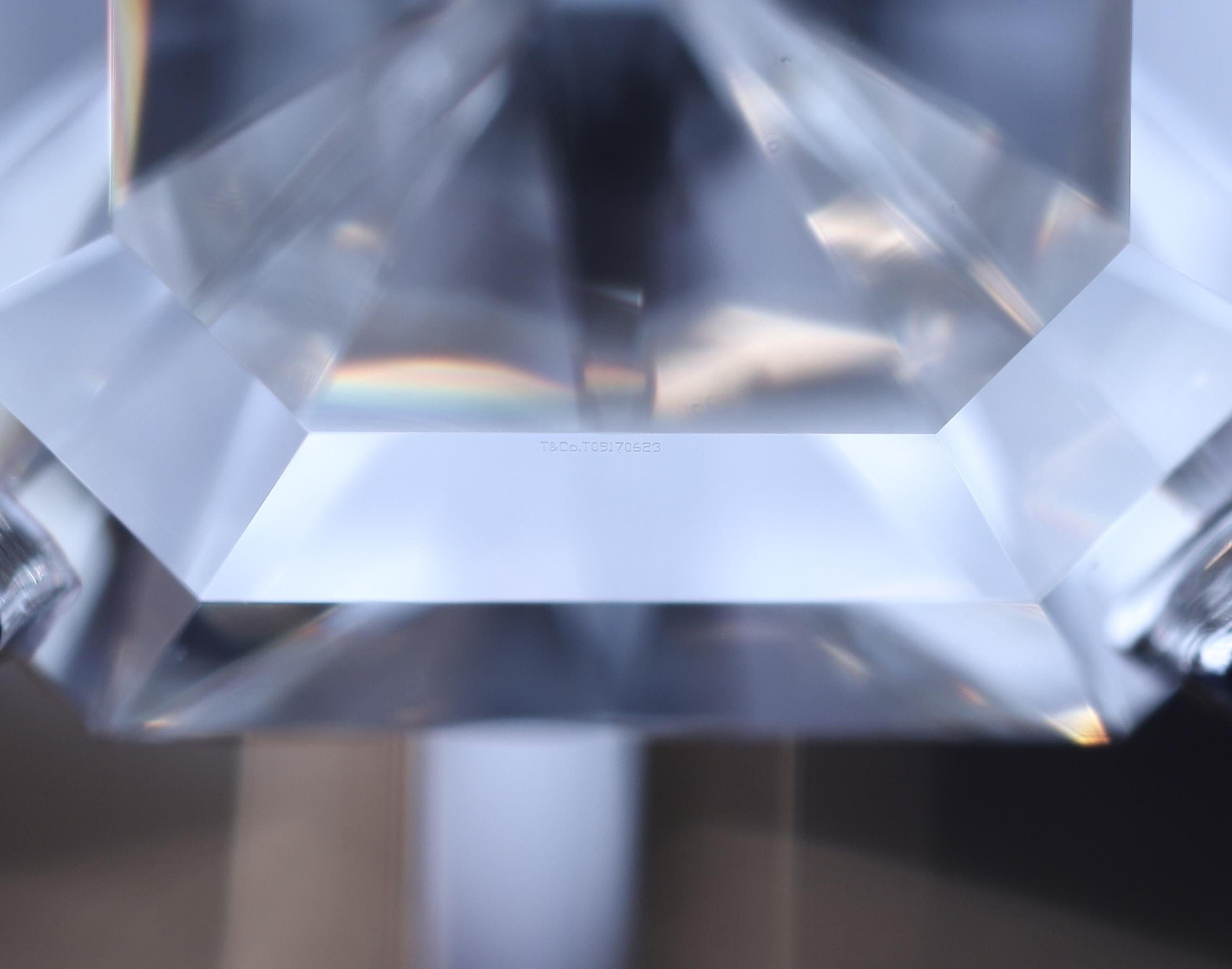 Tiffany & Co. Platinum True Cut Diamond Engagement Ring .78ct IVS2 For Sale 3