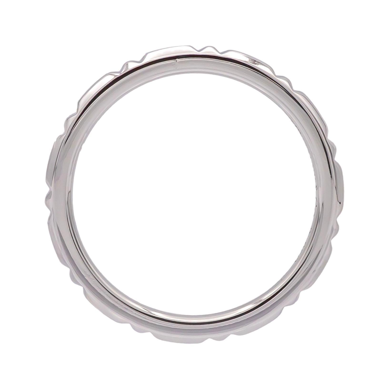 Tiffany & Co. Platinum True Wedding Band Ring, 1.5mm, Size 6 1