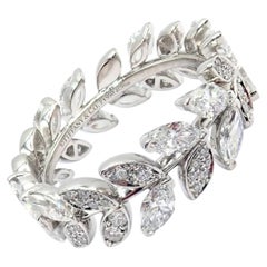 Tiffany & Co Platinum Victoria Vine Diamond Eternity Ring