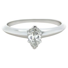 Tiffany & Co Platinum Vintage Diamond Ring 0.50ct
