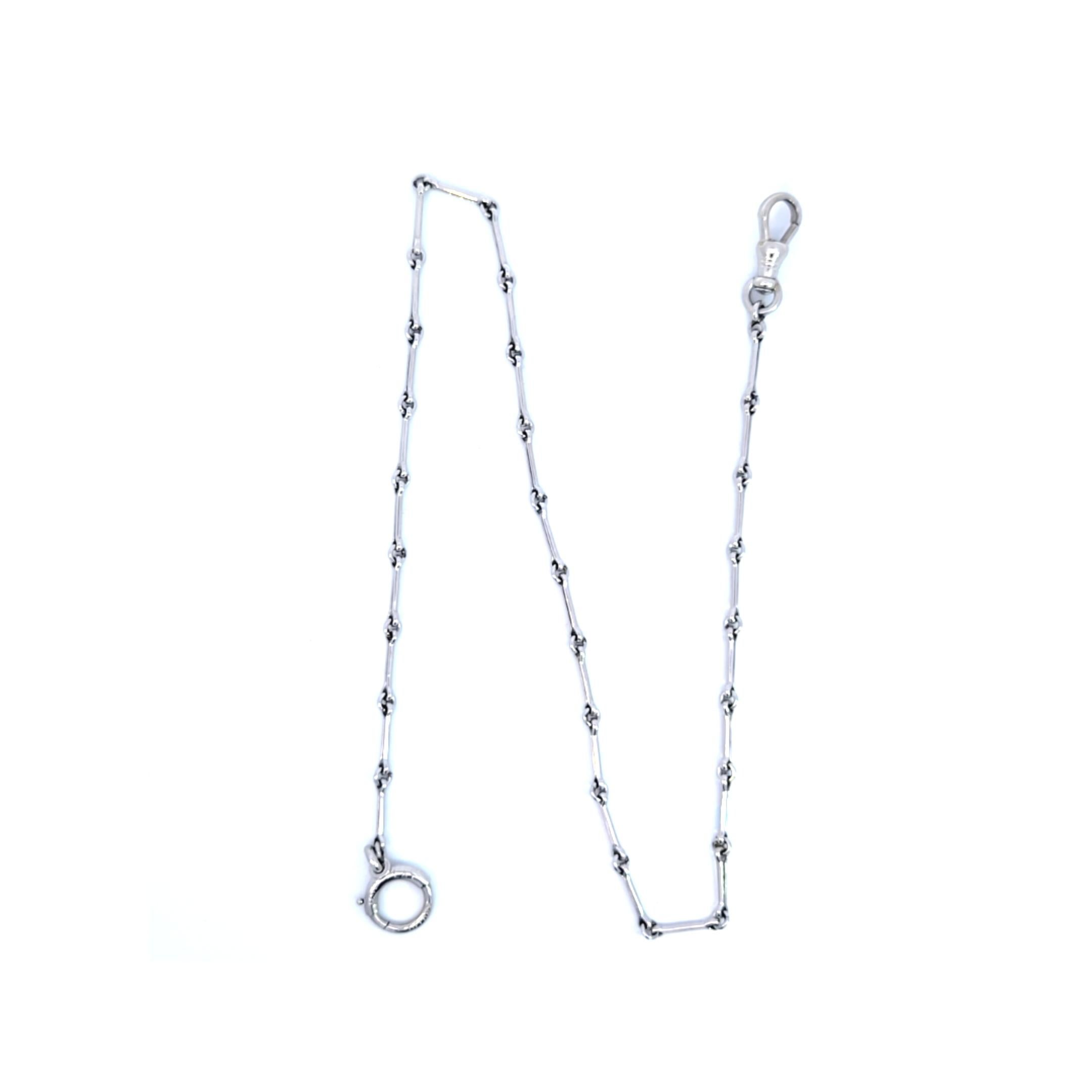 Tiffany & Co. Catena per orologi in platino In condizioni buone a Dallas, TX