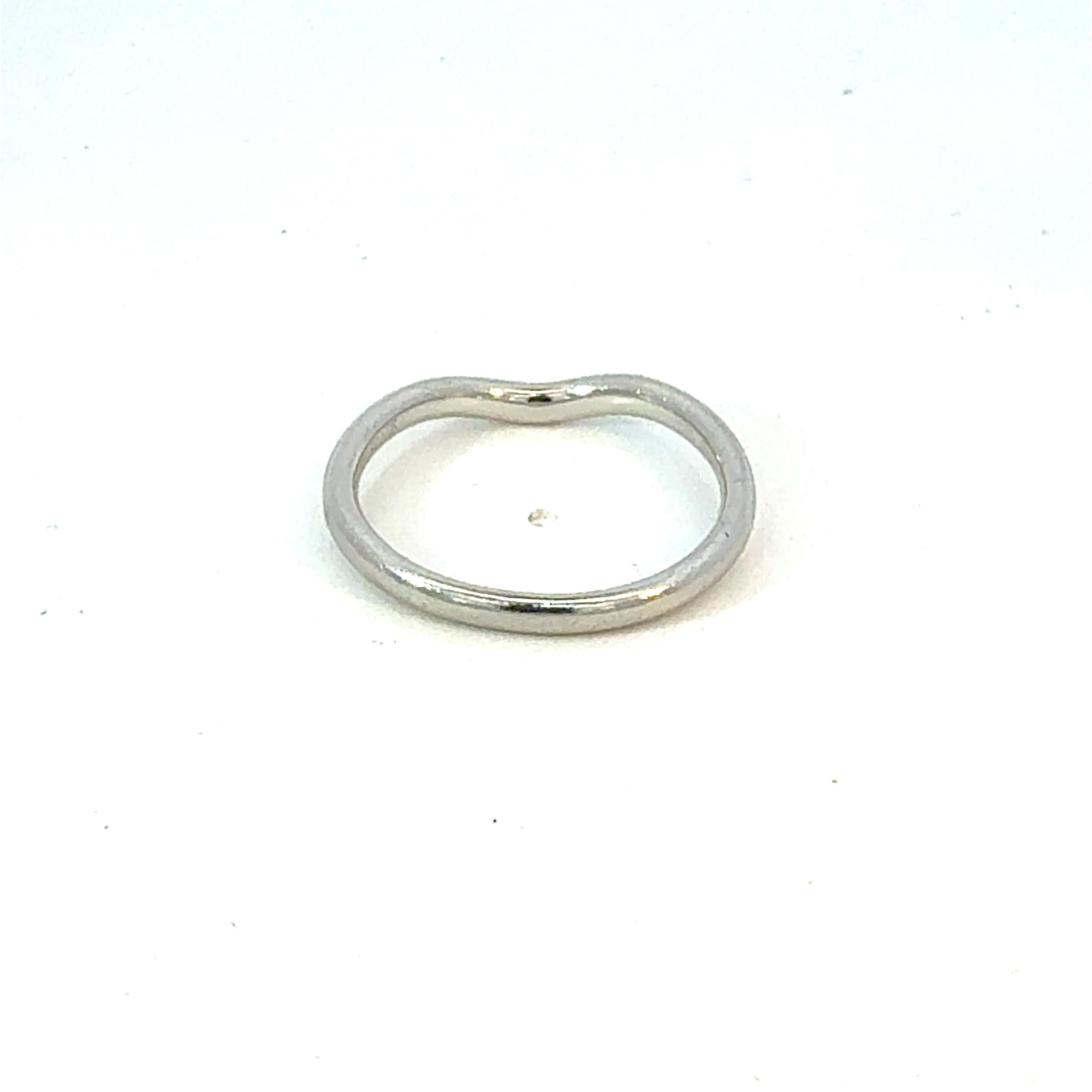 Bague Tiffany & Co, taille 6 par Elsa Peretti, 2,2 mm, ancienne propriété en vente 3
