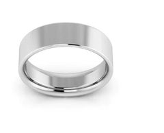 Tiffany & Co.  Platinum Wedding Band Ring  6 Mm Size 8.5
