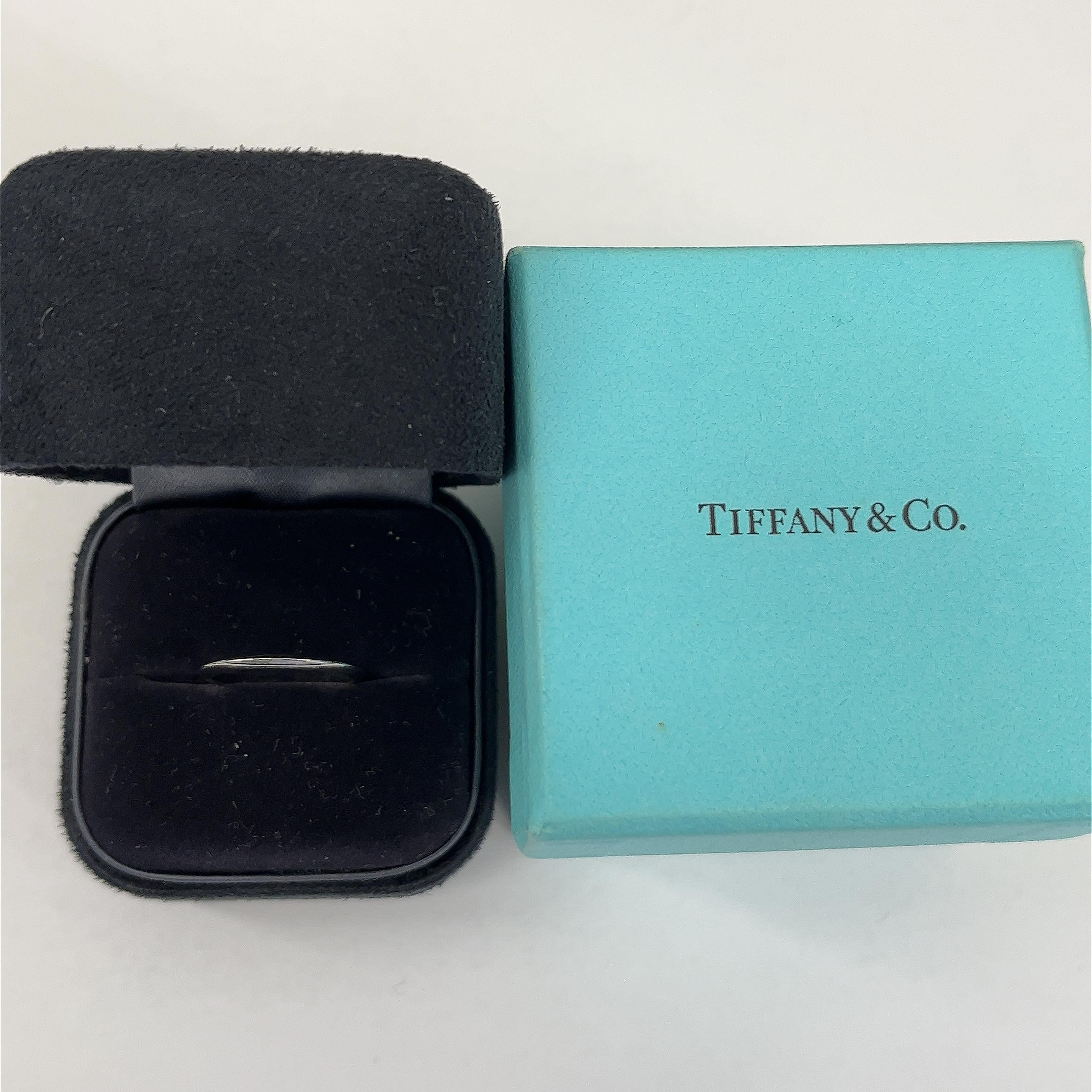 Tiffany & Co. Platinum Wedding Band Ring For Sale 1