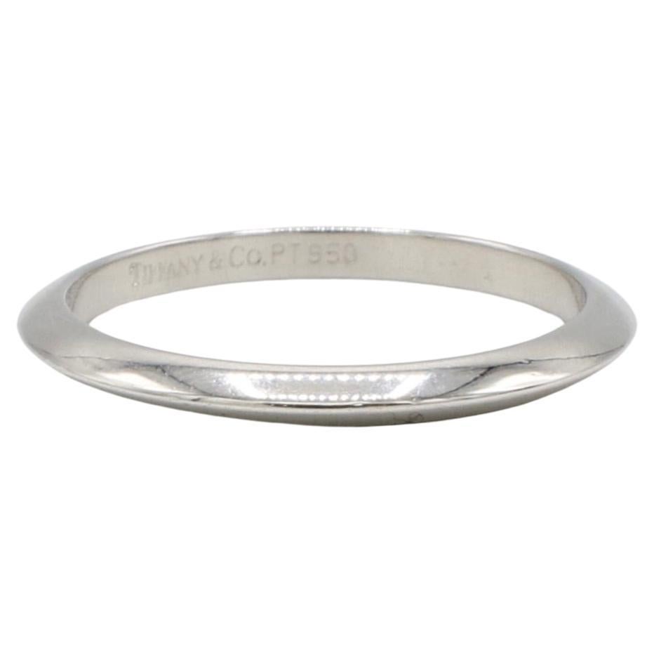 Tiffany & Co. Platinum Wedding Band Ring  For Sale