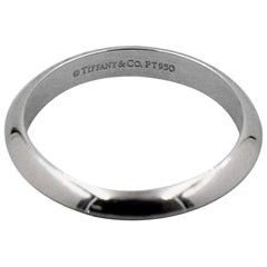 Tiffany & Co. Platinum Wedding Band Ring Knife Edge #2