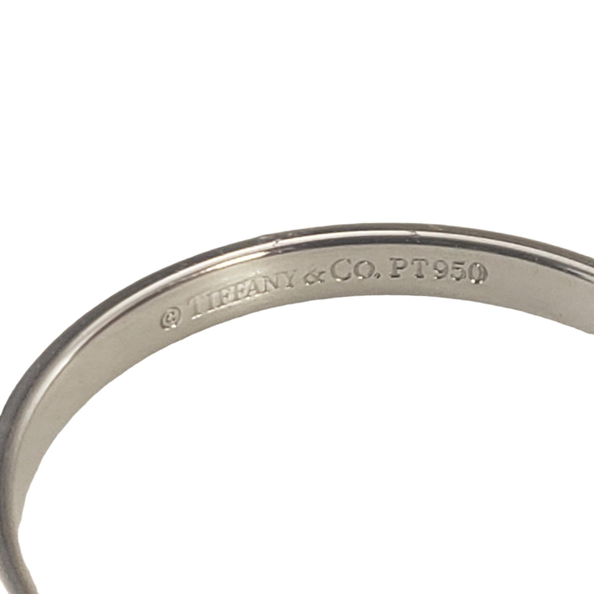 Tiffany & Co. Platinum Wedding Band Ring Size 7.5 #16810 1