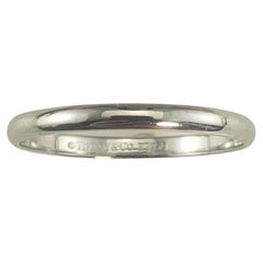 Vintage Tiffany & Co. Platinum Wedding Band Ring Size 7.5 #16810