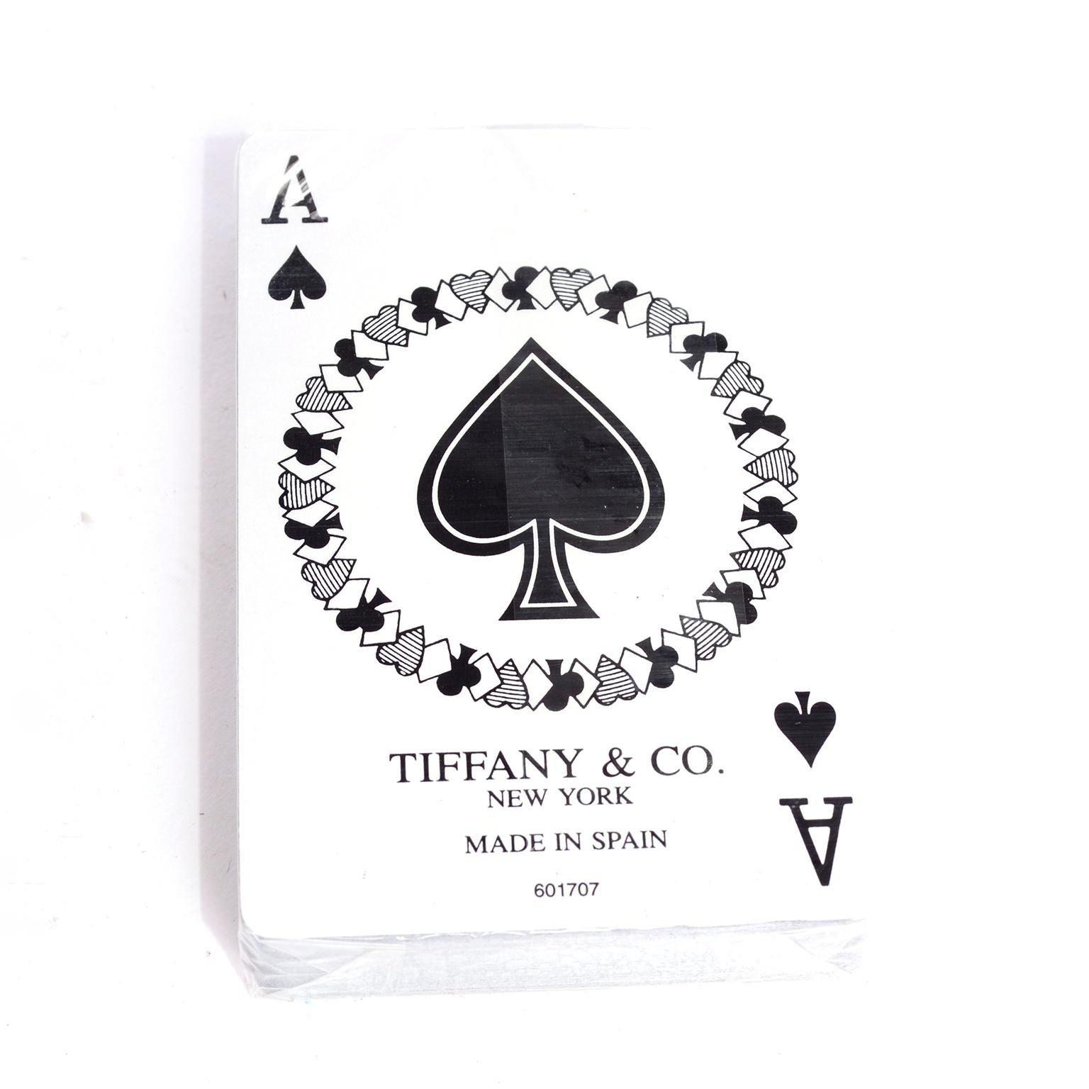 Blue Tiffany & Co Playing Cards New in Original Box in Original Packaging