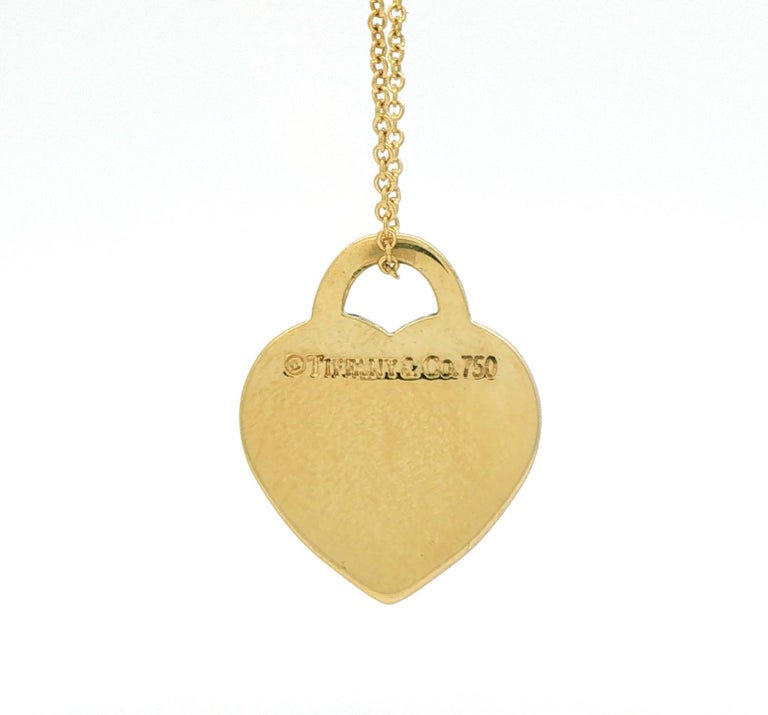Tiffany & Co. Please Return to Tiffany Gold Pendant photo 3
