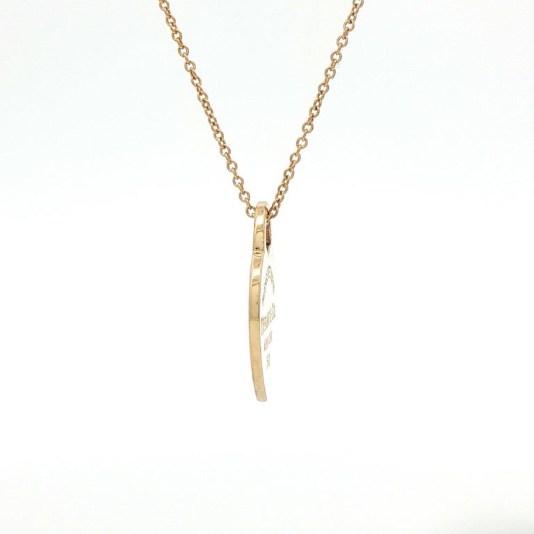 Tiffany & Co. Please Return to Tiffany Gold Pendant