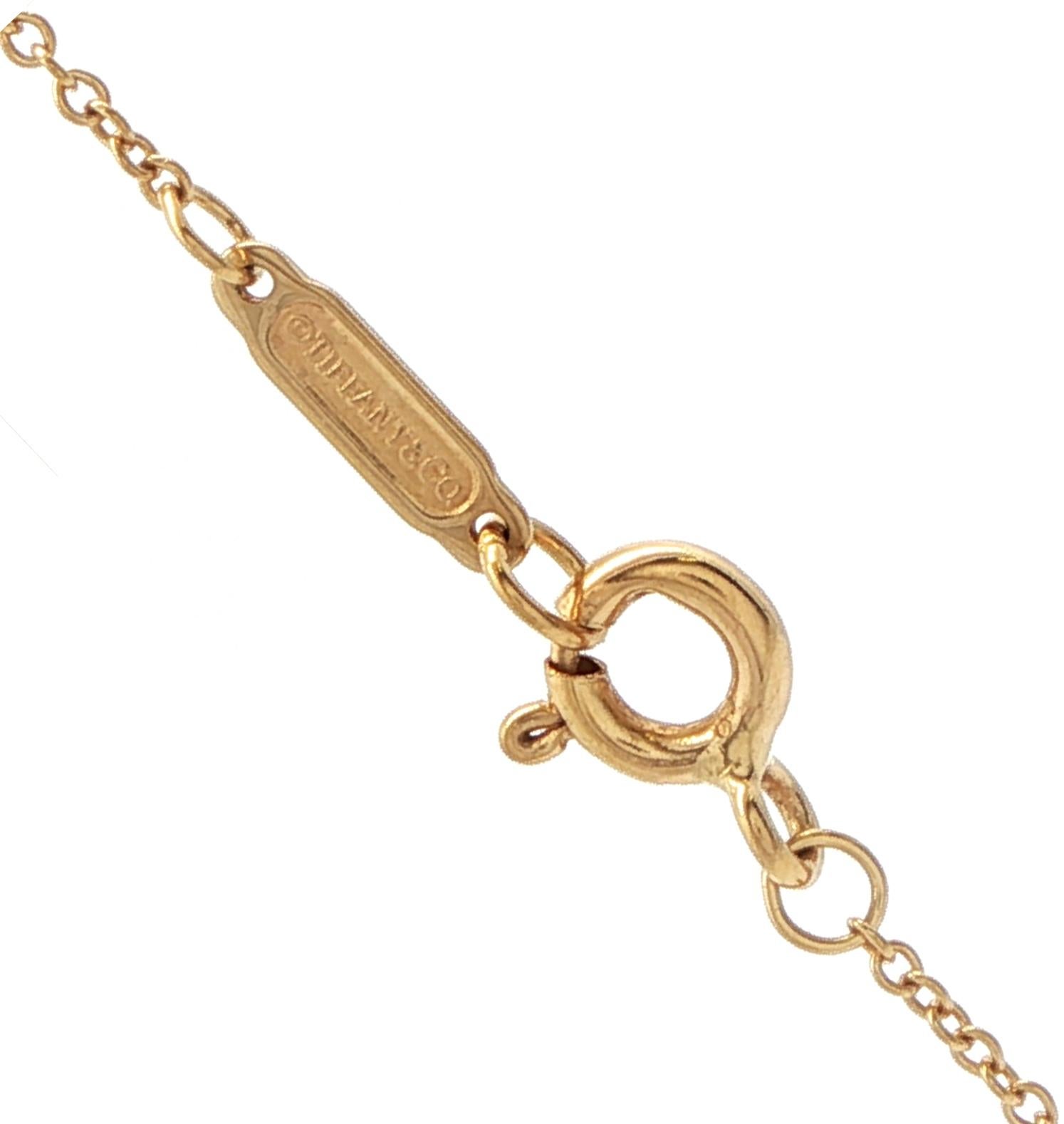 da uomo o donna Tiffany & Co. Torna a Ciondolo in oro Tiffany in vendita