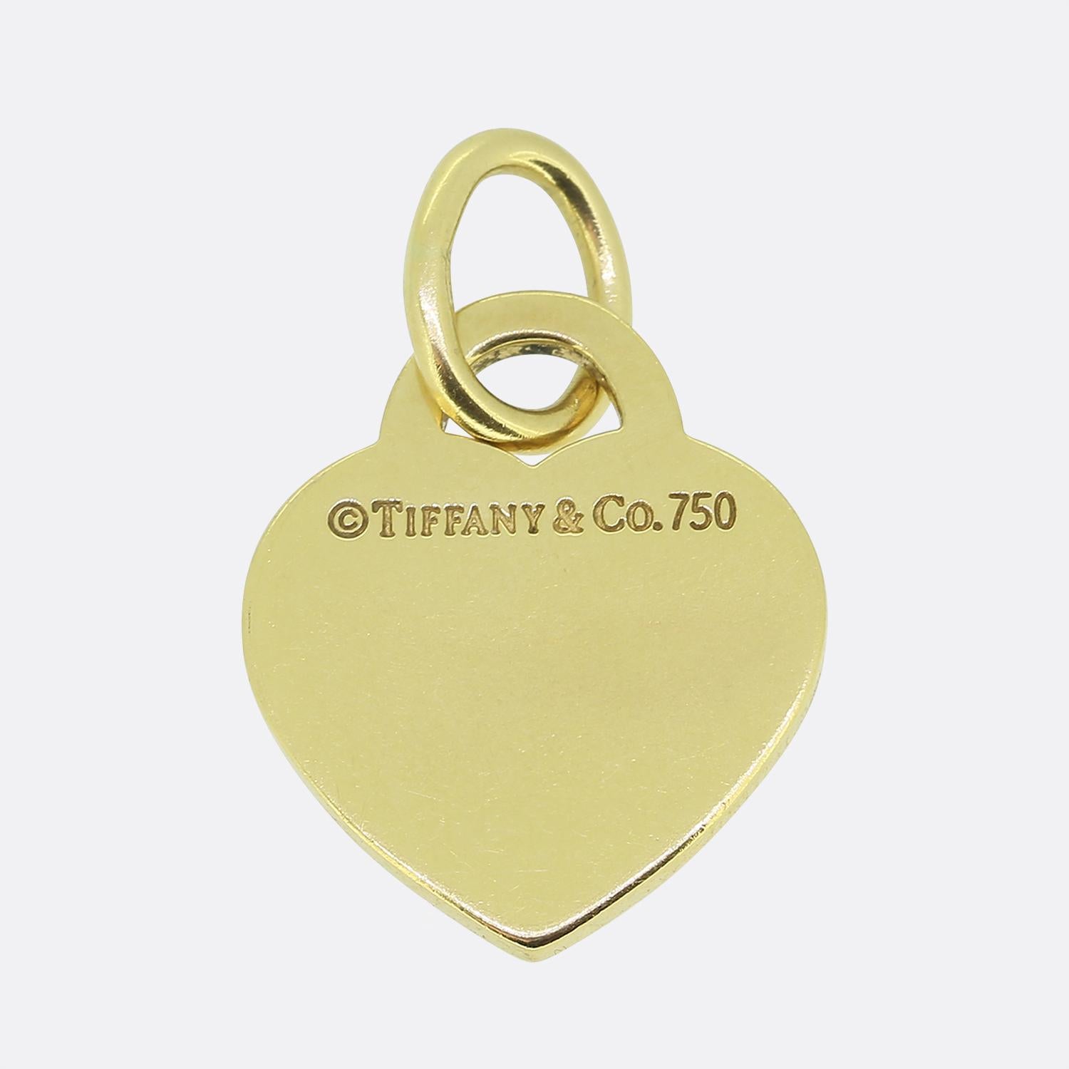 Tiffany & Co. Please Return to Tiffany Heart Charm Pendant In Good Condition In London, GB
