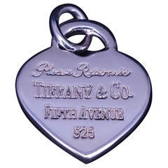 Tiffany & Co Please Return to Tiffany Heart Tag Charm Pendant
