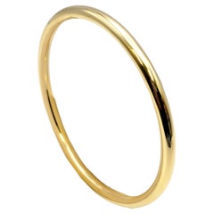 Tiffany & Co. Polished 18 Karat Yellow Gold Bangle Bracelet Wide