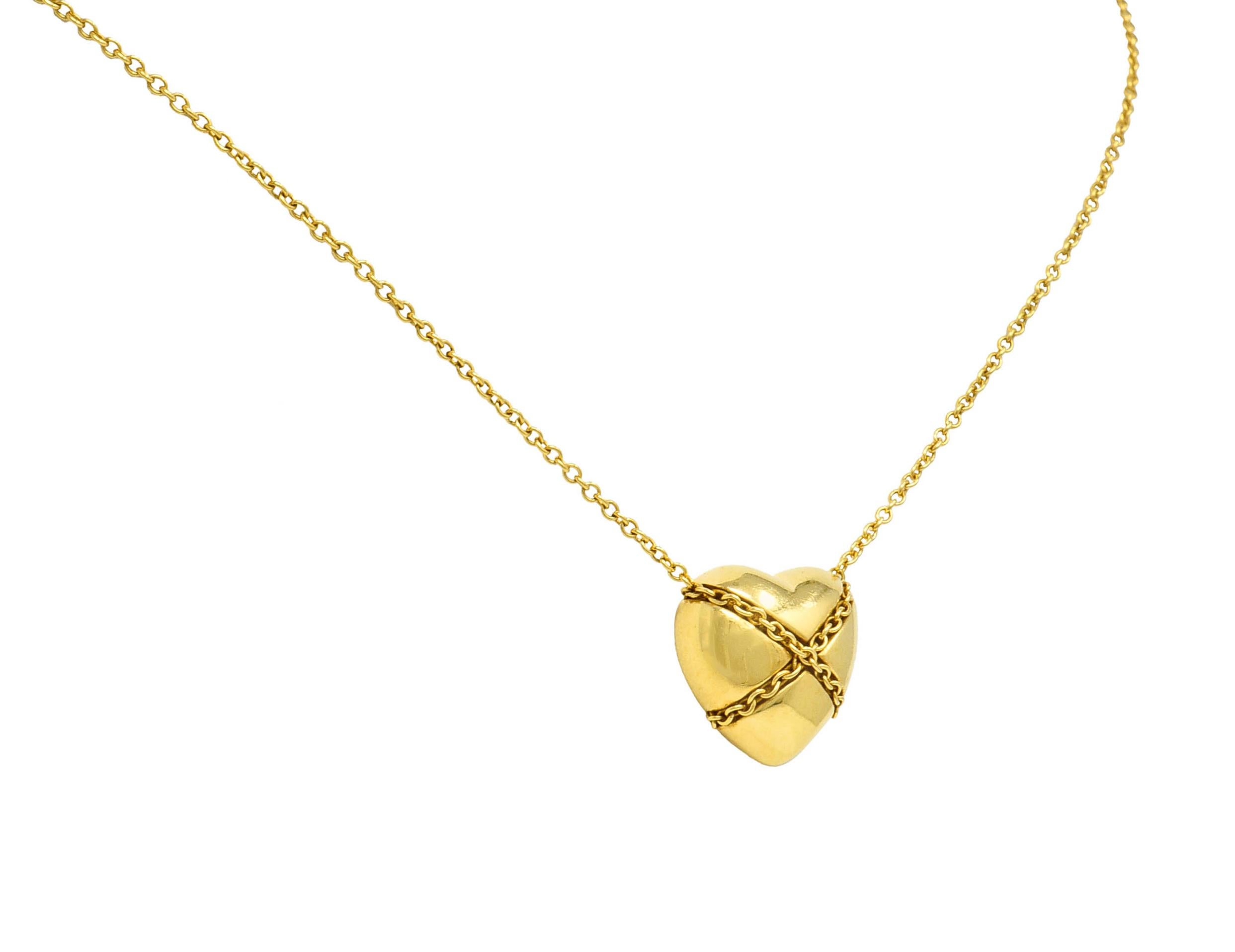 ary rainbow heart gold pendant