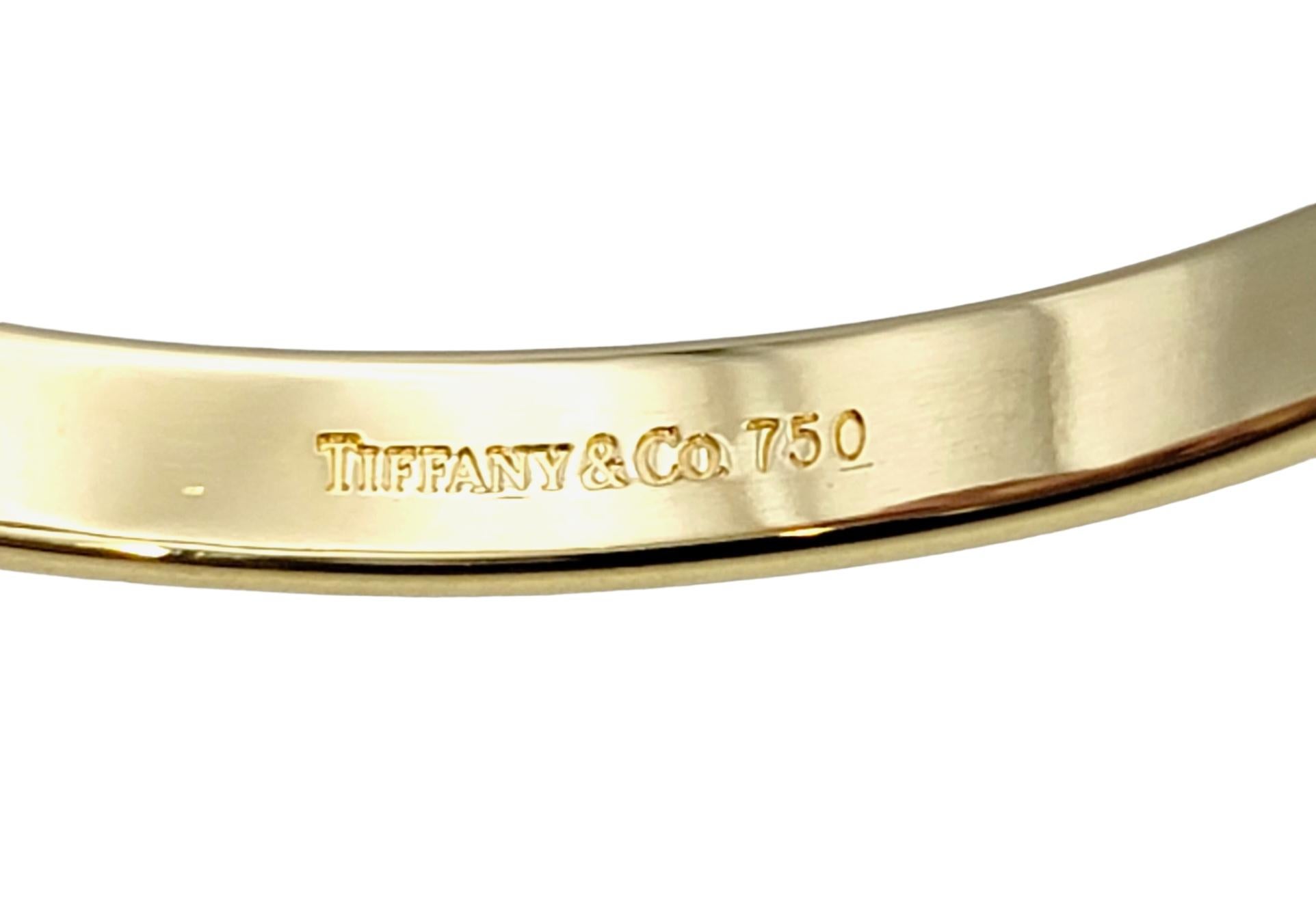 Tiffany & Co. Polished 18 Karat Yellow Gold Hook and Eye Bangle Bracelet 5