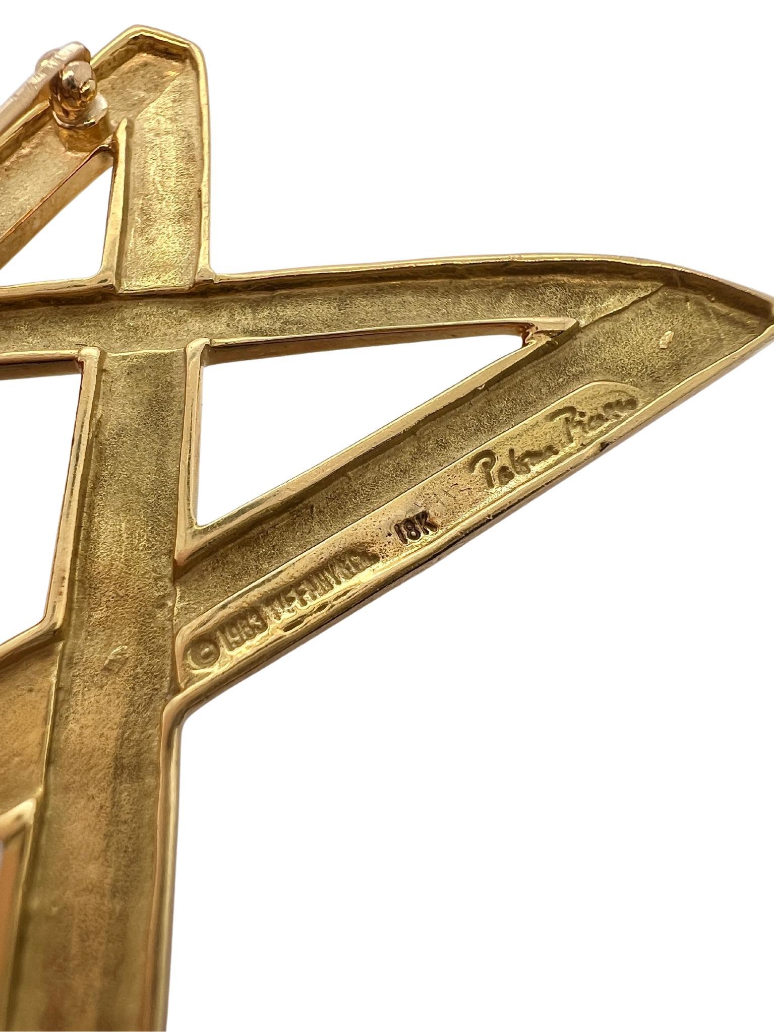 De las mujeres Tiffany & Co Poloma Picasso Broche estrella vintage de oro de 18 quilates en venta