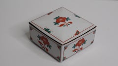 Tiffany & Co. Caja de baratijas cuadrada de porcelana