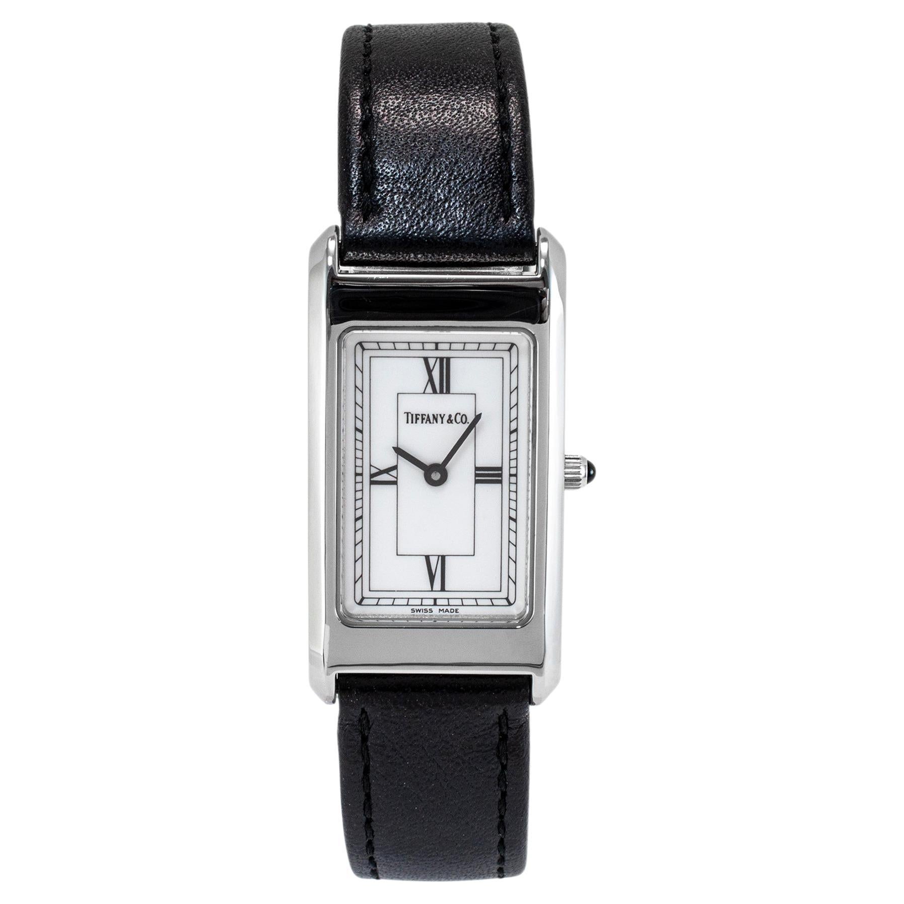 Tiffany & Co. Portfolio 20MM White Dial Stainless Steel Quartz Watch