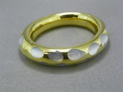 Tiffany & Co. "Positive-Negative" Yellow Gold Bangle Bracelet