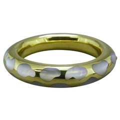 Tiffany & Co. "Positive-Negative" Yellow Gold Bangle Bracelet