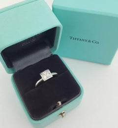 Tiffany & Co. Princess Cut Bezel Engagement Ring