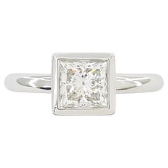 Tiffany & Co. Princess Cut Bezel Engagement Ring