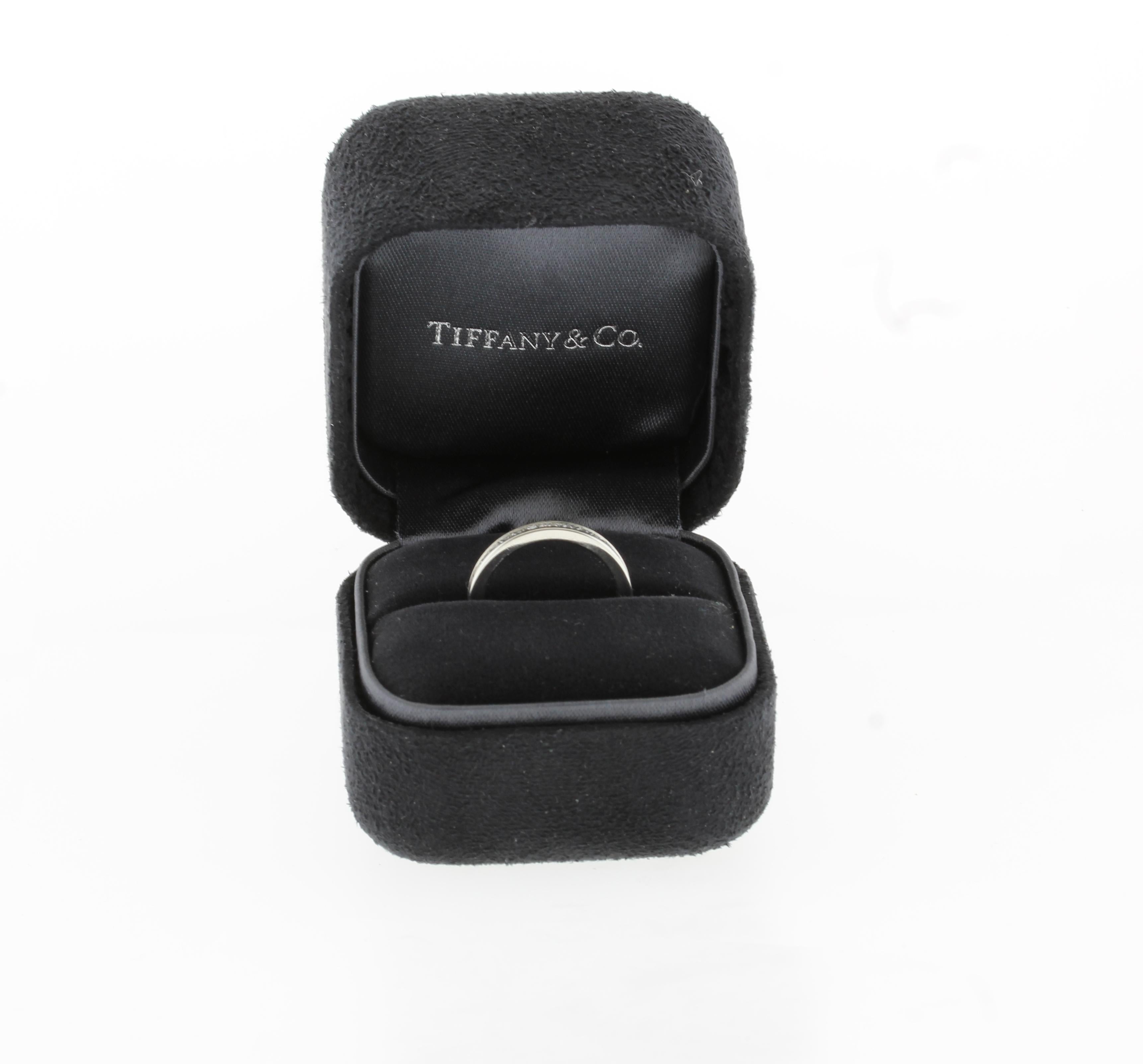 Women's or Men's Tiffany & Co. Princess Cut Diamond Band Ring