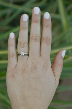 Tiffany & Co. Princess Cut Diamond Engagement Ring & Wedding Band