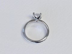 Tiffany & Co. Princess Cut Diamond & Platinum Classic Solitaire Engagement Ring