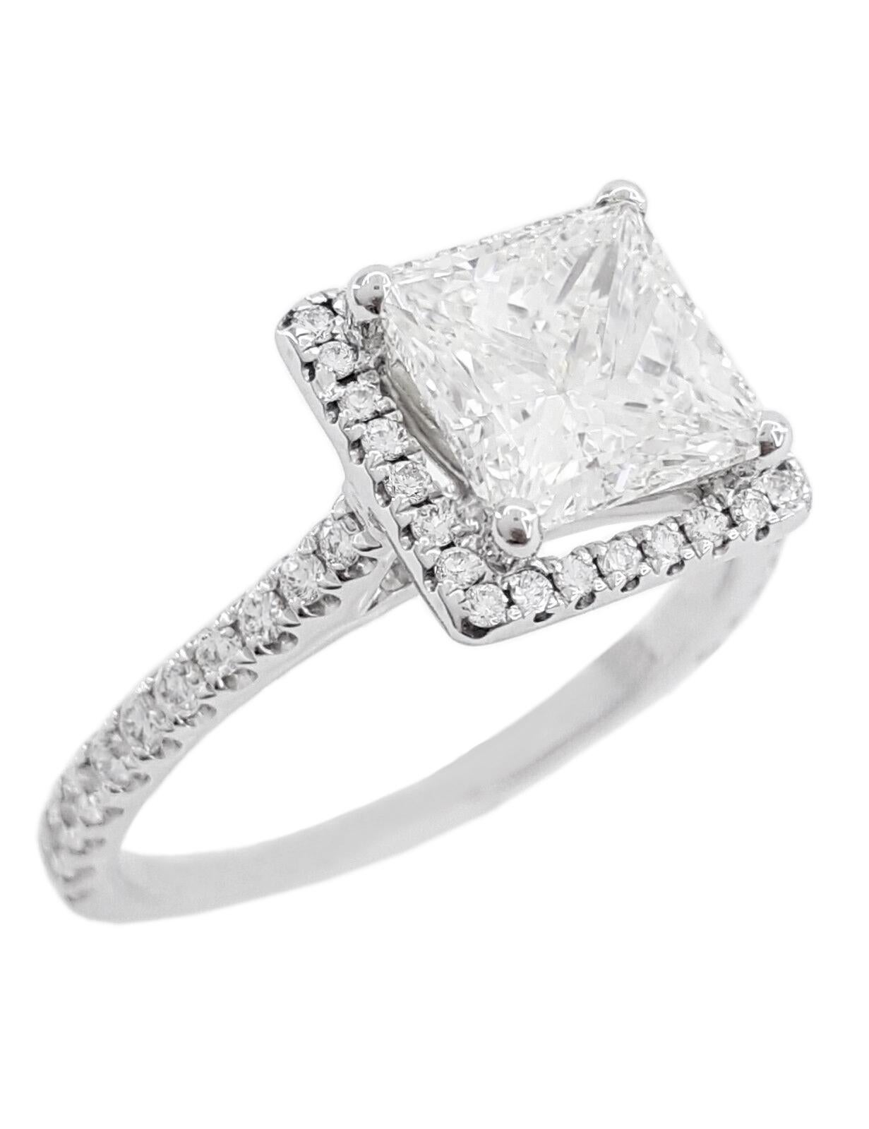 Moderne Tiffany & Co. Bague à diamant de taille Princesse en vente