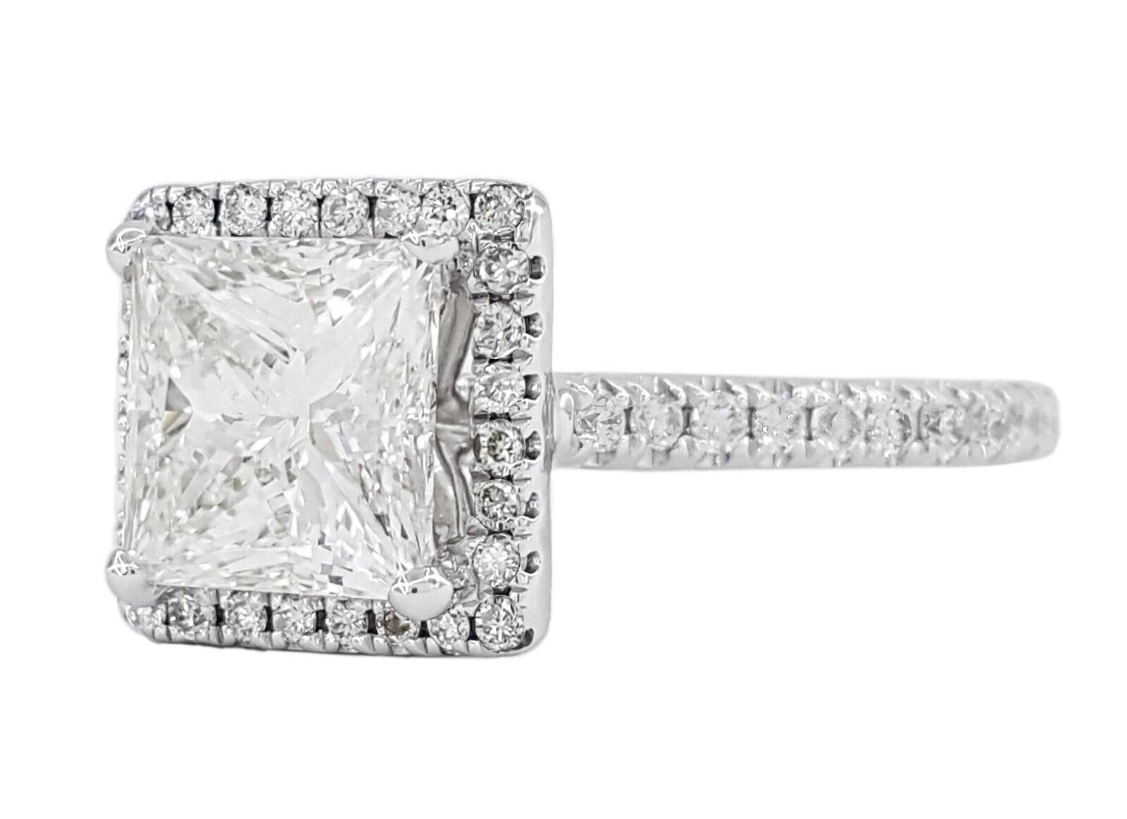 Taille princesse Tiffany & Co. Bague à diamant de taille Princesse en vente