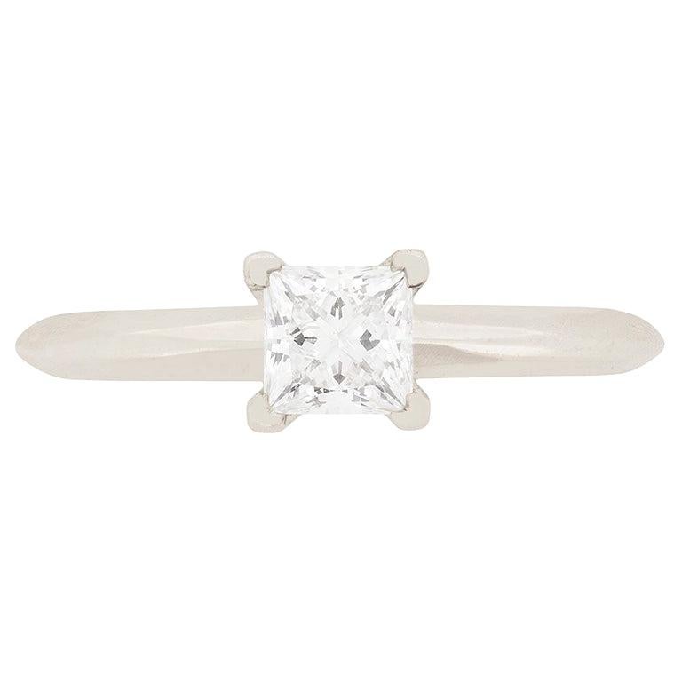 Tiffany & Co. Princess Cut Diamond Solitaire Ring