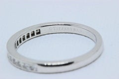 Tiffany & Co. Square Cut Diamond Wedding Band Ring in Platinum 0.39 tcw 2.6 MM