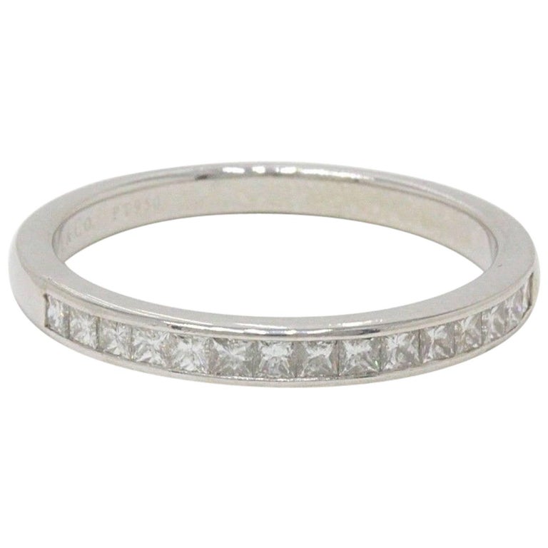 Tiffany and Co Princess Cut Diamond Wedding Band Ring in Tiffany and Co Princess Cut Diamond Wedding Band Ring in