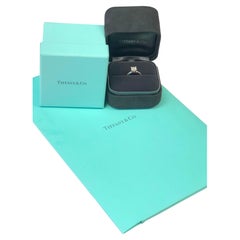 Tiffany & Co. Princess Diamond and Platinum Engagement Ring
