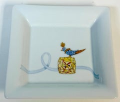 Tiffany & Co. Private Stock Gene Moore Hand-Painted French Porcelain Vide-Poche