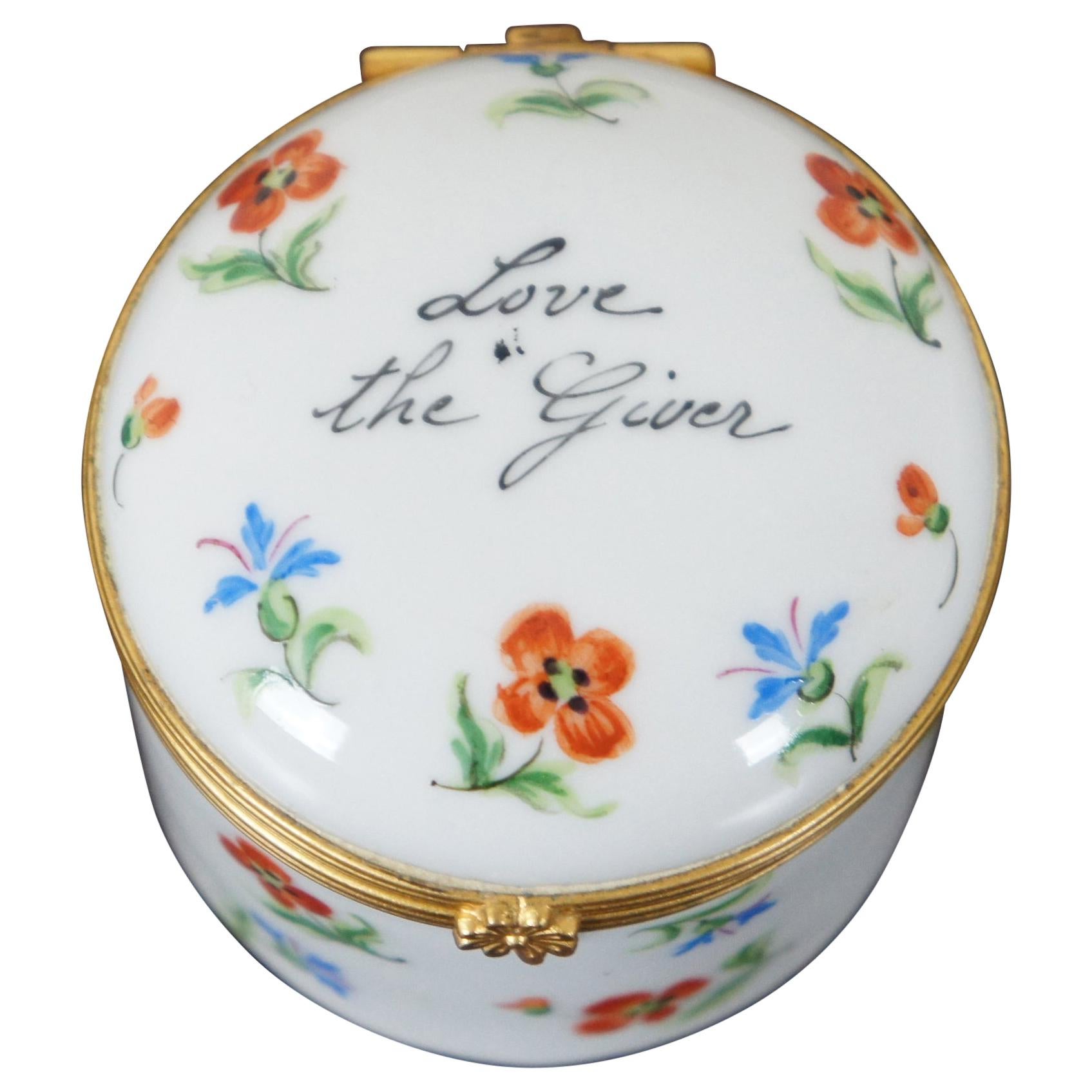 Tiffany & Co Private Stock Limoges France Trinket Box Love the Giver Keepsake