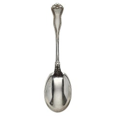 Vintage Tiffany & Co Provence Sterling Silver Preserve Spoon 7 3/8" w/mono #15391
